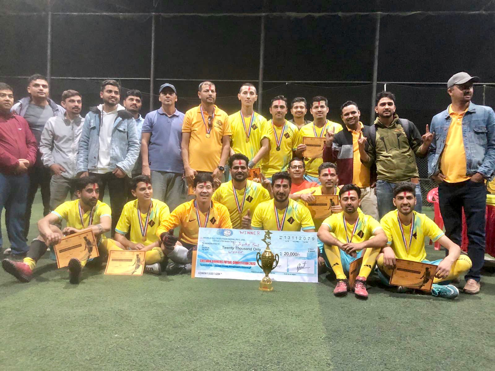Winner of Chitwan Bankers Futsal Competition 2023